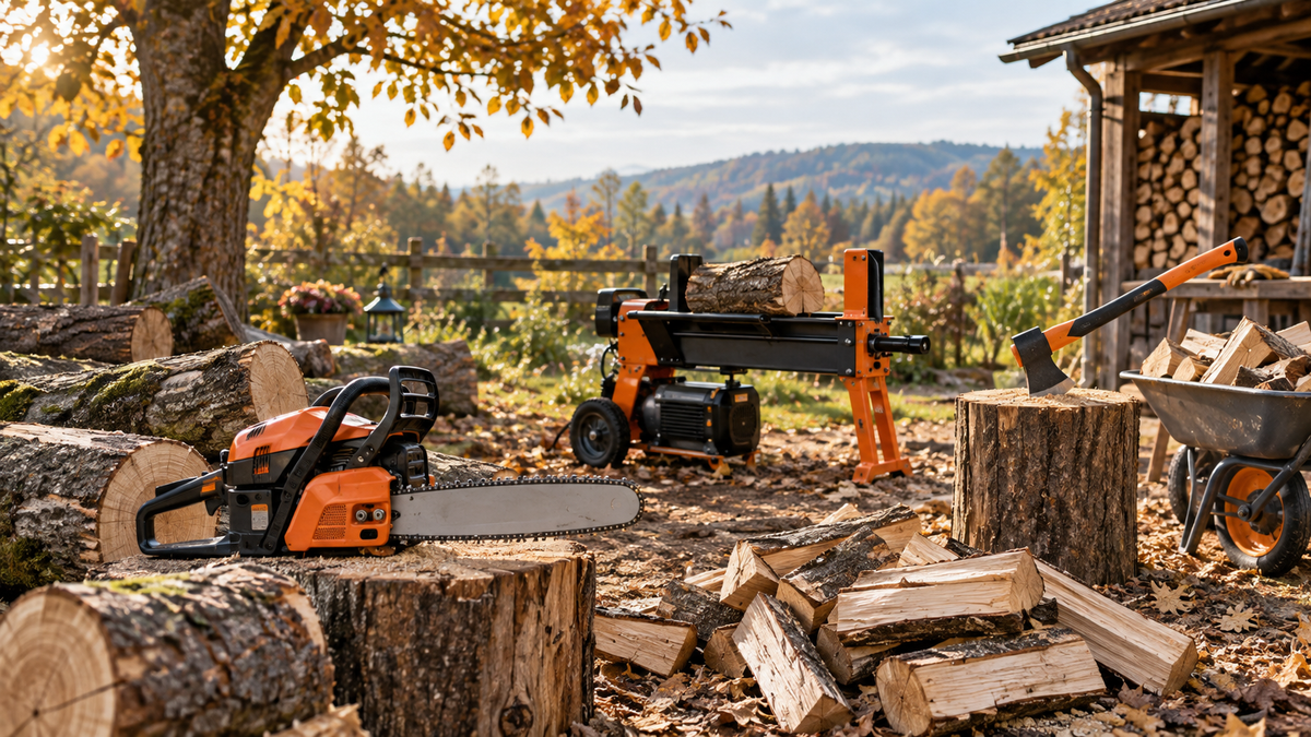 Brennholz selber machen: Holz selber schlagen, Brennholz sägen und richtig lagern