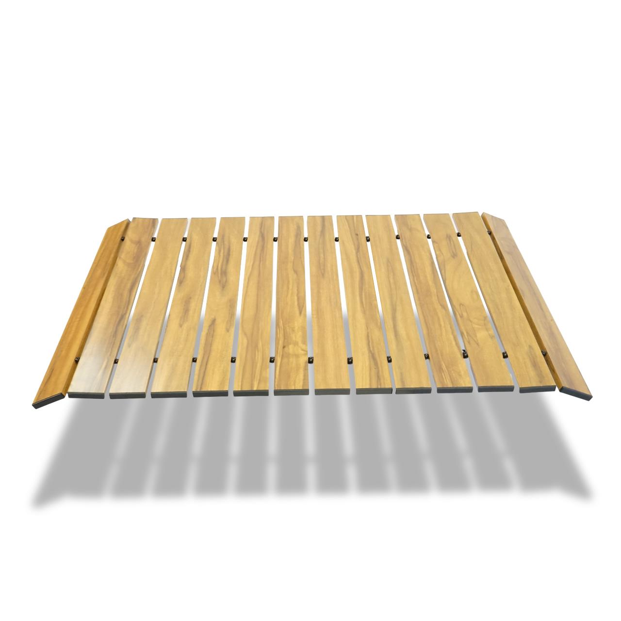 B-WARE Mobiler Alutisch Holzoptik Bollerwagen CTXL-900