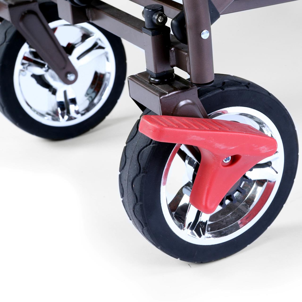 B-Ware Bollerwagen FX-CT700 mit UV-geschütztem Sonnendach und zusätzlichem Schiebegriff