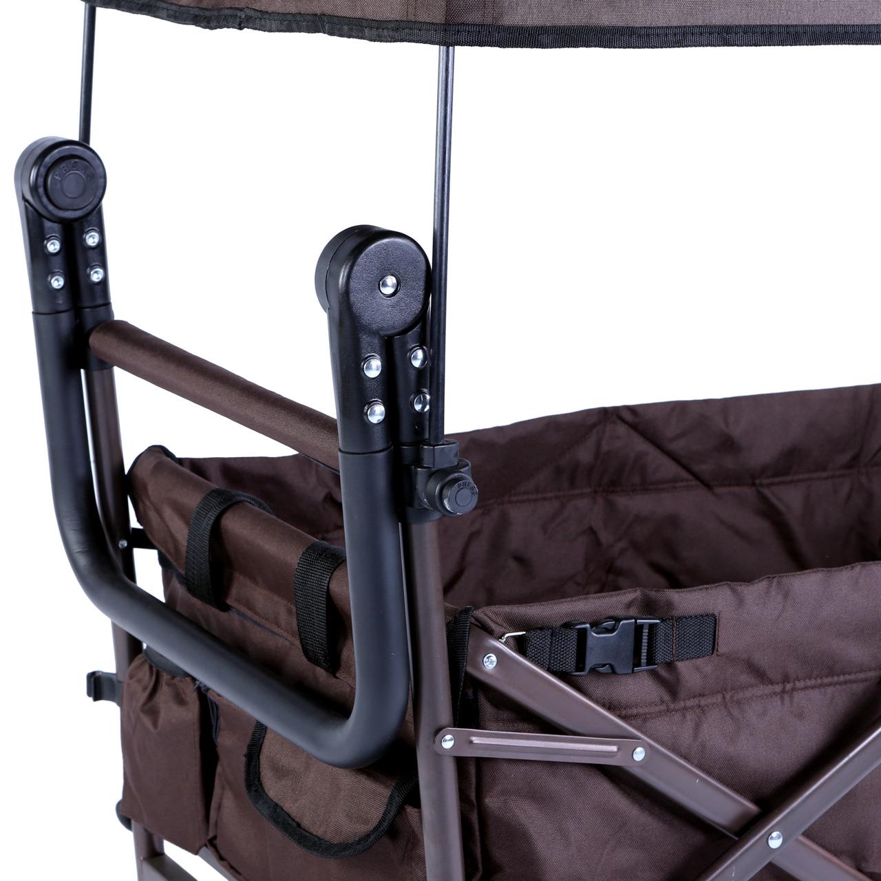 B-Ware Bollerwagen FX-CT700 mit UV-geschütztem Sonnendach und zusätzlichem Schiebegriff