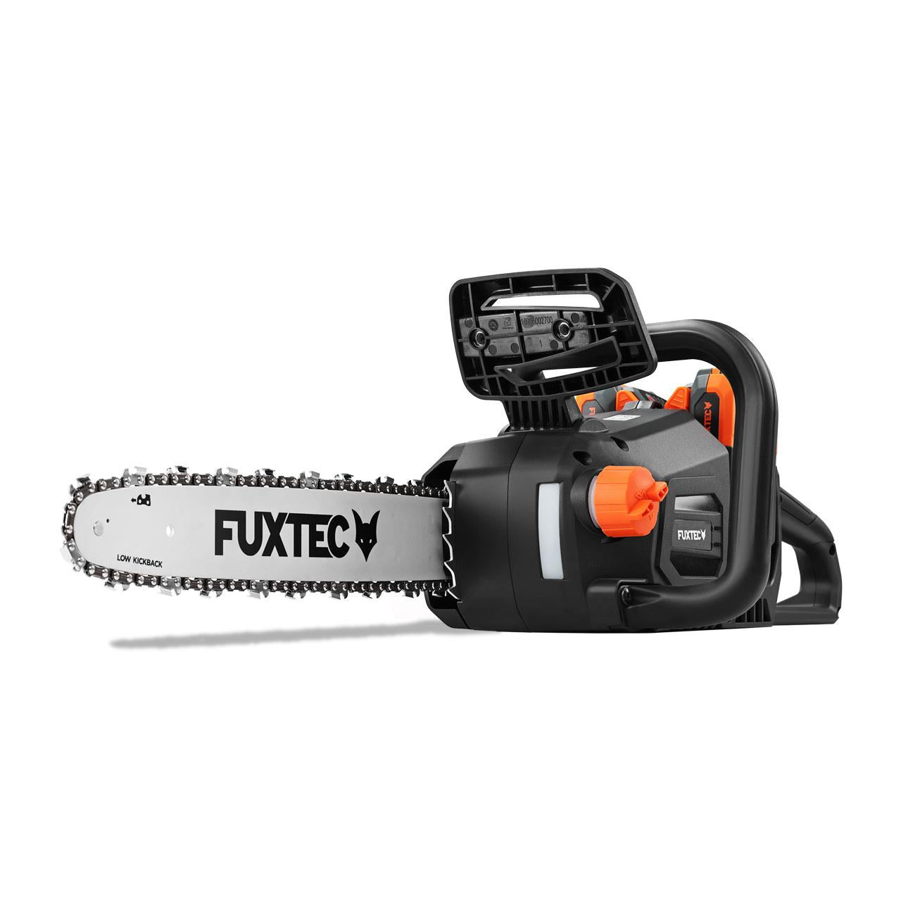 B-WARE FUXTEC 2x20V Akku Kettensäge FX-E2KSSET mit Akku und Ladegerät