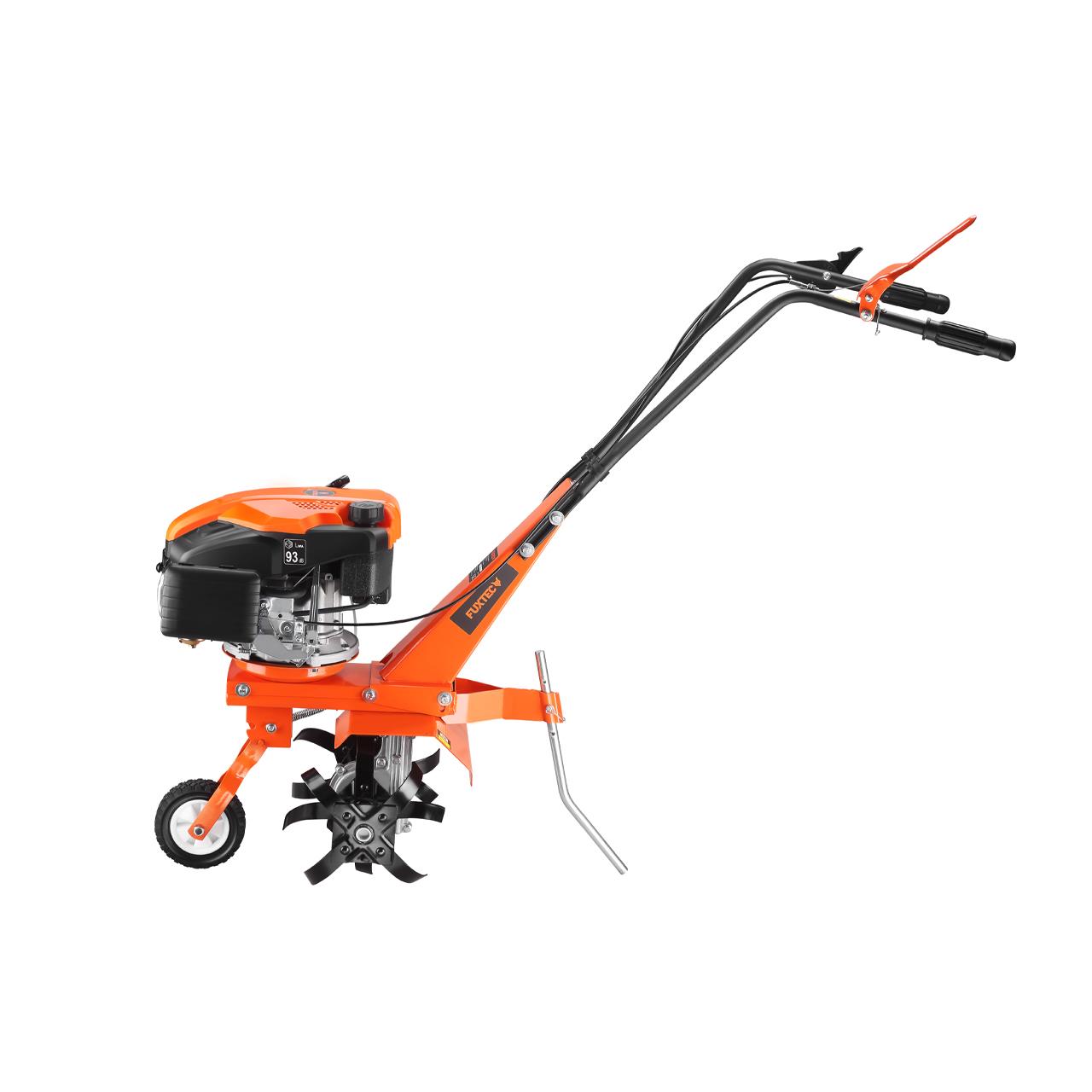 B-WARE FUXTEC FX-AF1139 SET Ackerfräse Bodenhacke Motorhacke inkl Fräsebreitenerweiterung