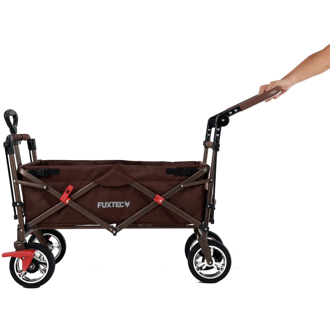 B-Ware Bollerwagen FX-CT700 mit UV-geschütztem Sonnendach und zusätzlichem Schiebegriff