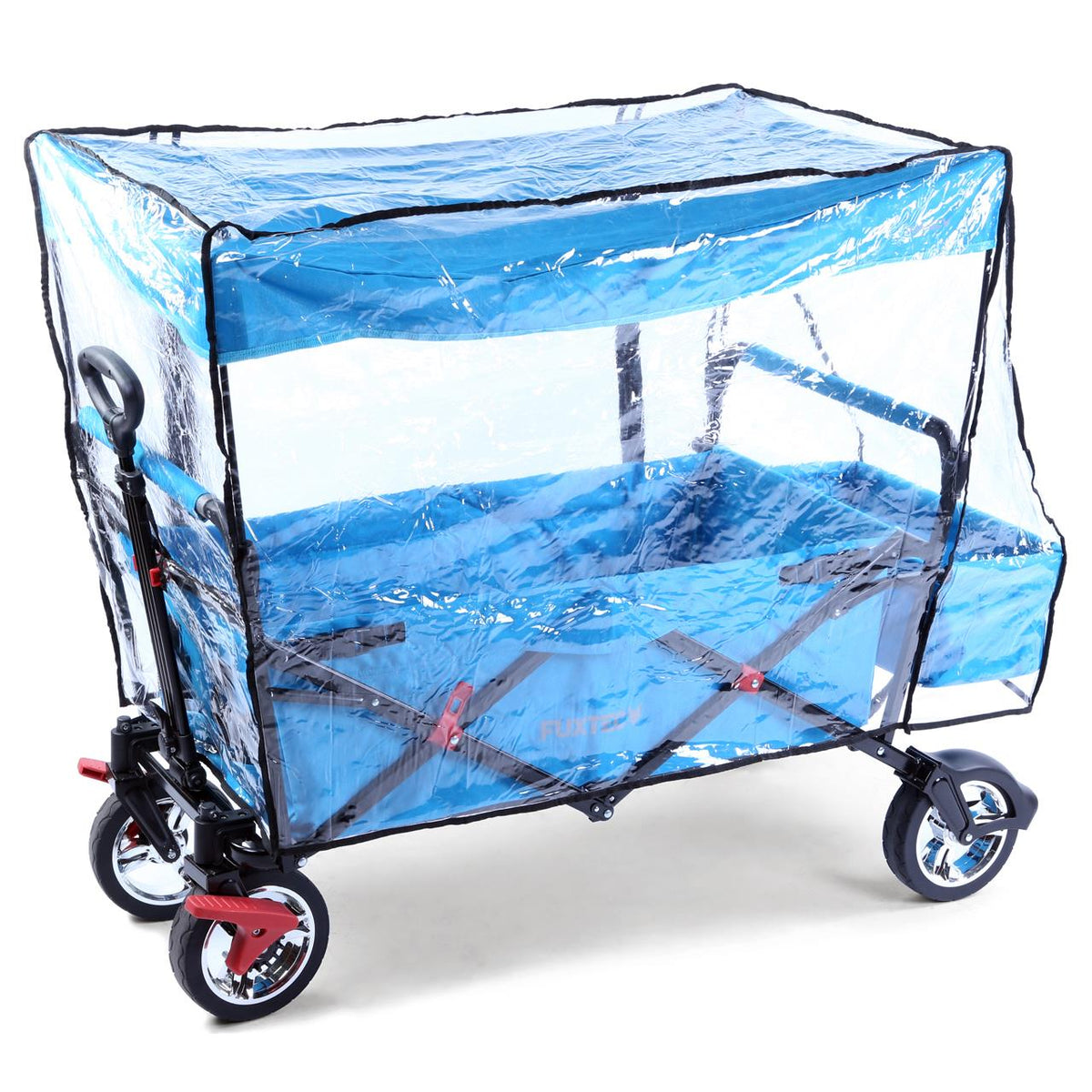 Bild 1 B-WARE Regenschutz transparent für Bollerwagen CT500