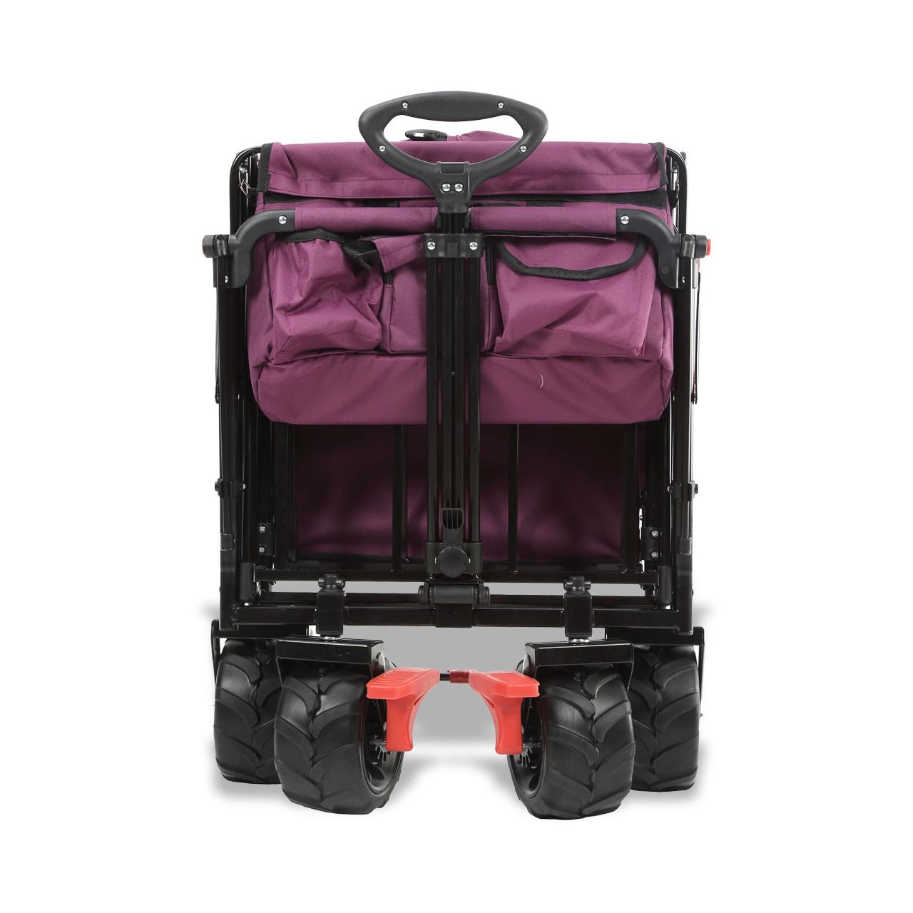 B-Ware FUXTEC Strand-Bollerwagen FX-CTB800 mit UV-geschütztem Sonnendach,Schiebegriff & Innenraumverlängerung