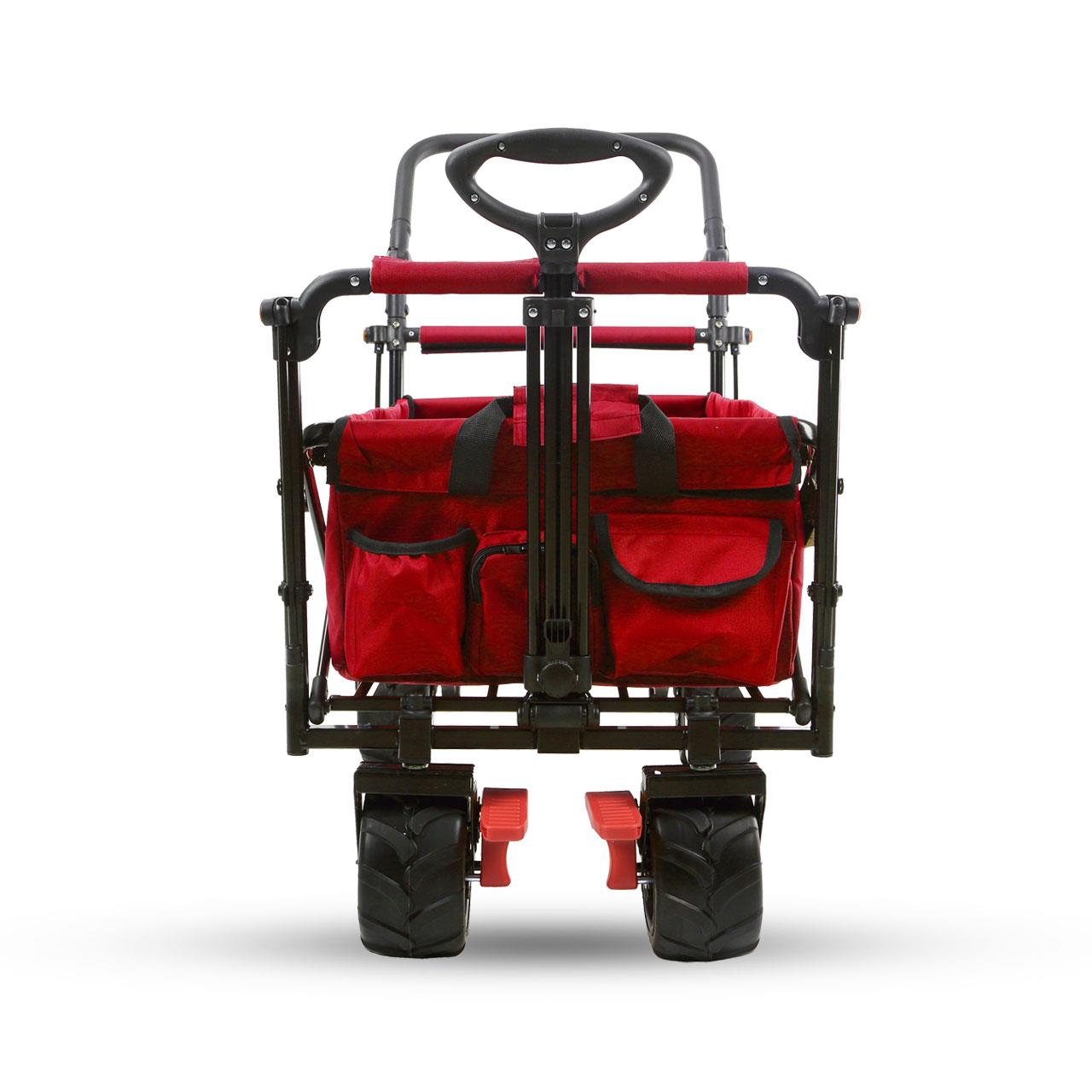 B-Ware FUXTEC Strand-Bollerwagen FX-CTB800 mit UV-geschütztem Sonnendach,Schiebegriff & Innenraumverlängerung