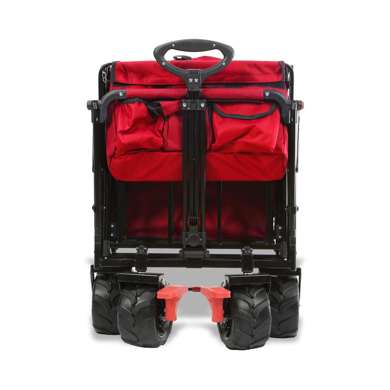 B-Ware FUXTEC Strand-Bollerwagen FX-CTB800 mit UV-geschütztem Sonnendach,Schiebegriff & Innenraumverlängerung