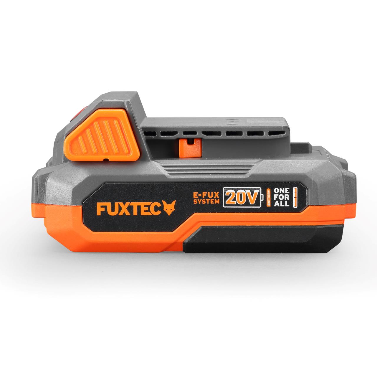 B-Ware FUXTEC 20V Akku Kettensäge FX-E1KS20 SET 2 mit 1 x Akku 2Ah, 1 x Ladegerät 2,4A