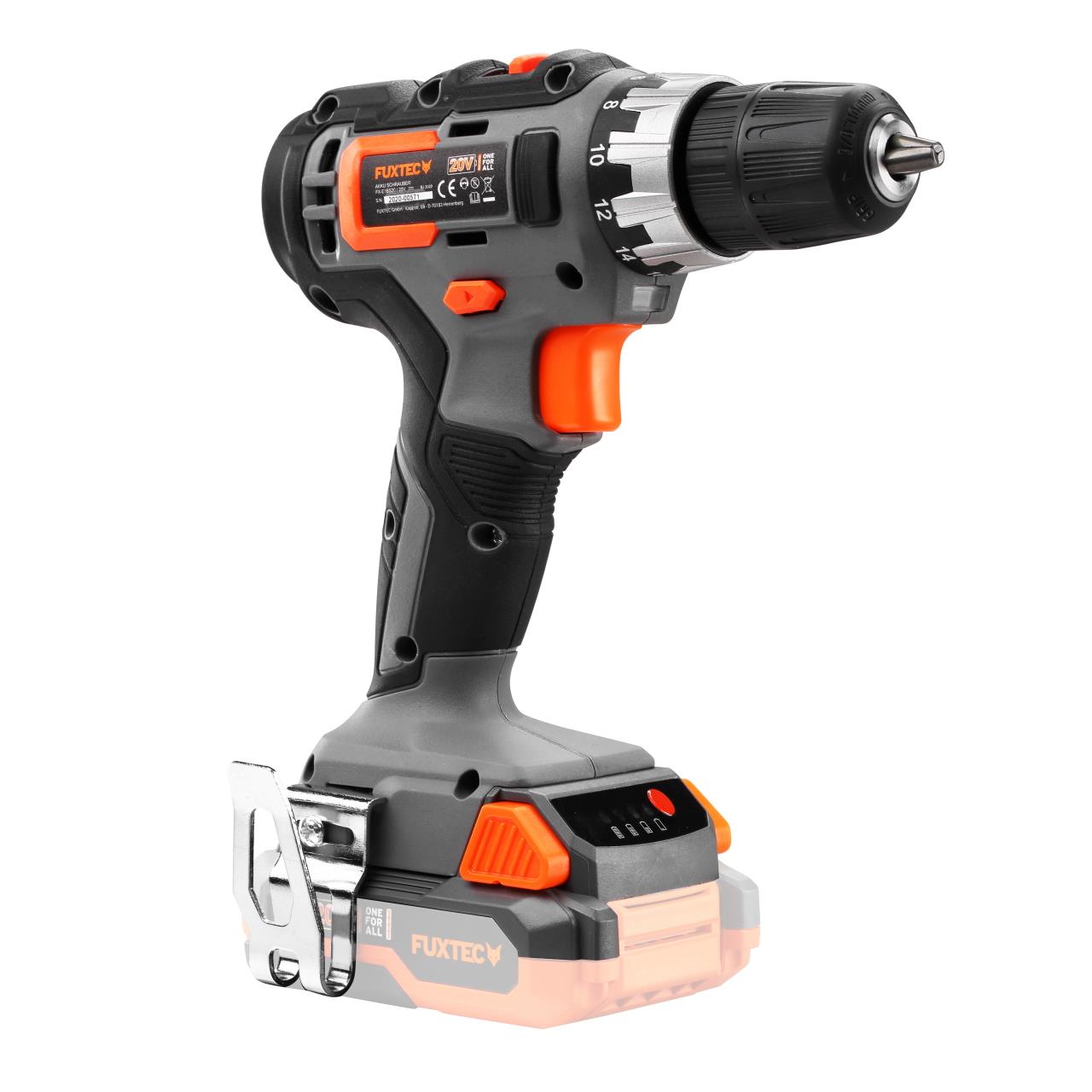 B-WARE FUXTEC 20V Akkuschrauber FX-E1BS20 SET mit 2 x Akku 2Ah, 1 x Ladegerät 1A