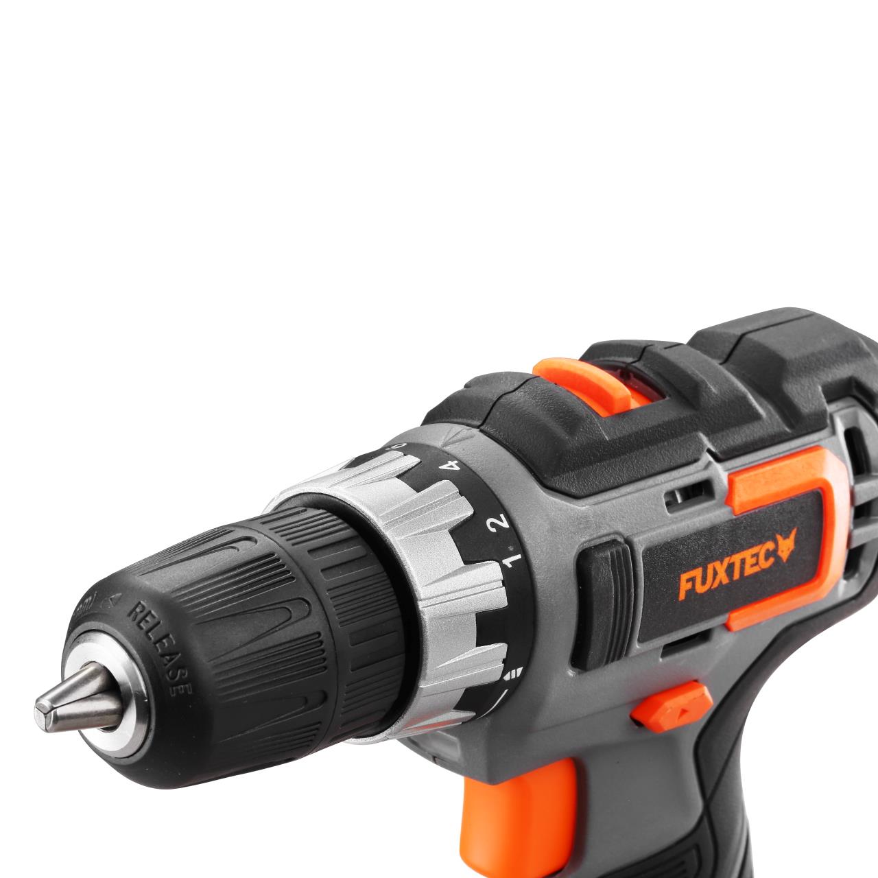 B-WARE FUXTEC 20V Akkuschrauber FX-E1BS20 SET mit 2 x Akku 2Ah, 1 x Ladegerät 1A