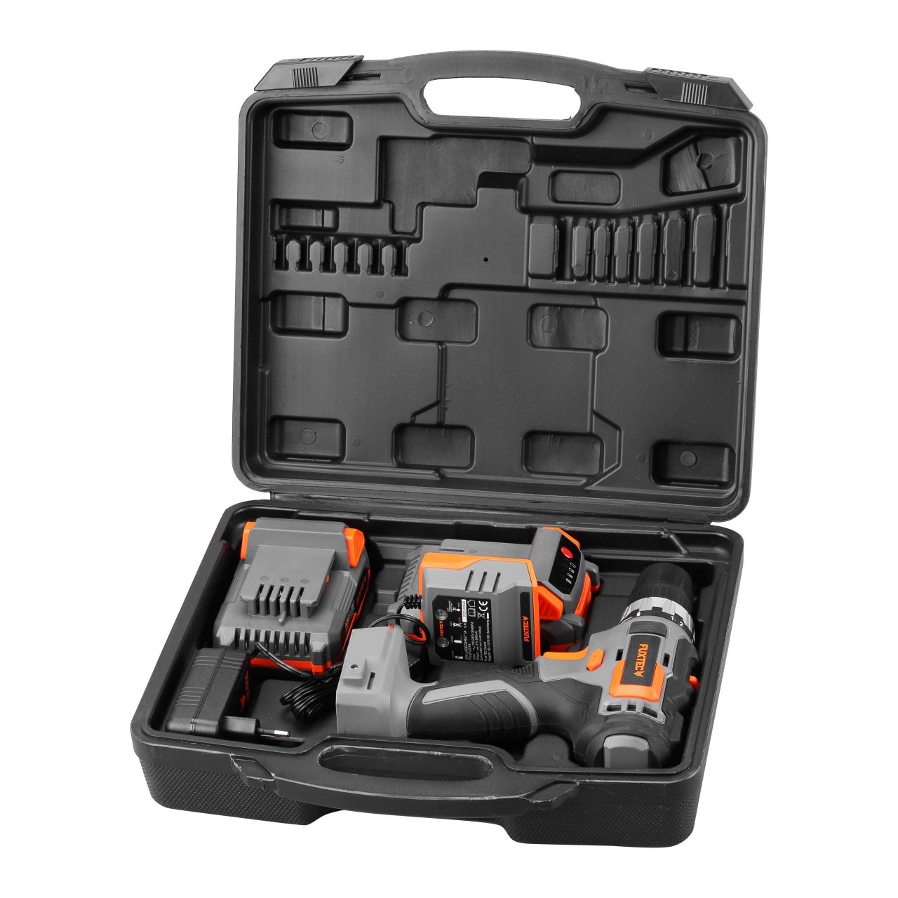 B-WARE FUXTEC 20V Akkuschrauber FX-E1BS20 SET mit 2 x Akku 2Ah, 1 x Ladegerät 1A