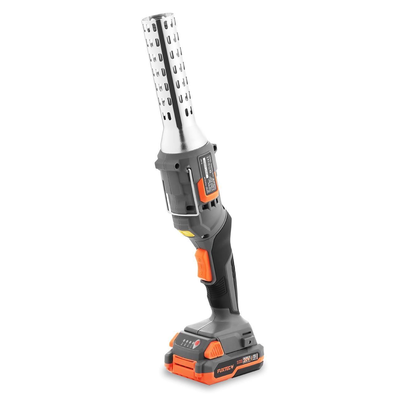 B-WARE FUXTEC 20V Akku Anzünder FX-E1CL20 SET mit 1 x Akku 2Ah, 1 x Ladegerät 1A