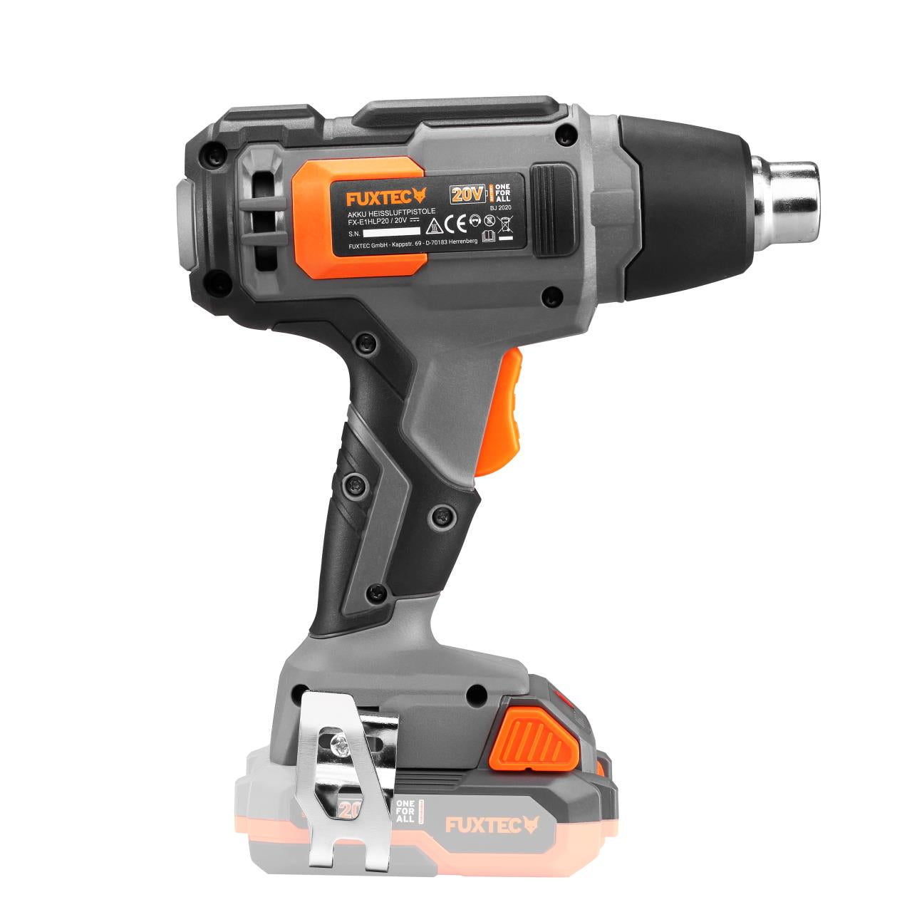 B-WARE FUXTEC 20V Akku Heißluftpistole FX-E1HLP20 ohne Akkupack, ohne Ladegerät