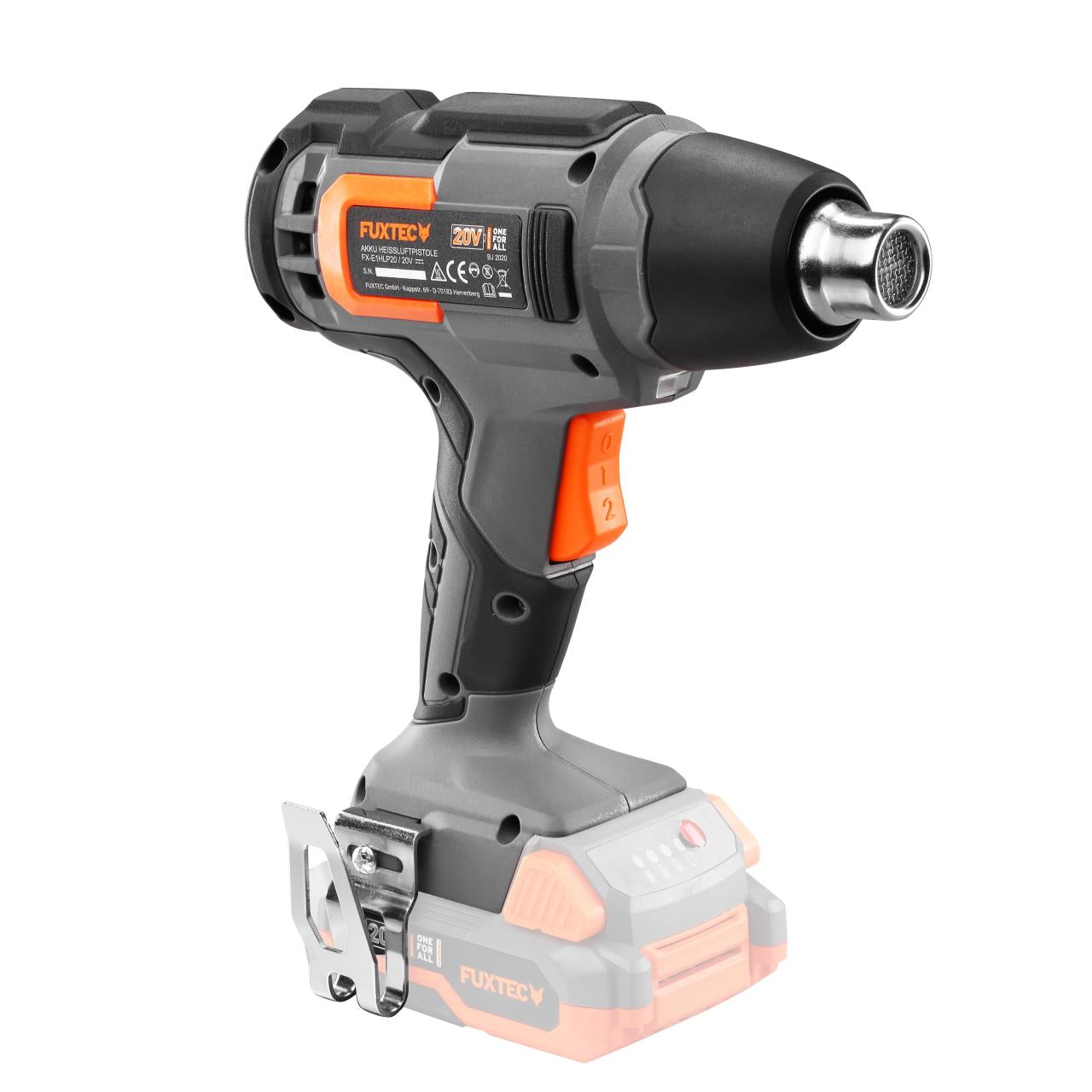B-WARE FUXTEC 20V Akku Heißluftpistole FX-E1HLP20 ohne Akkupack, ohne Ladegerät