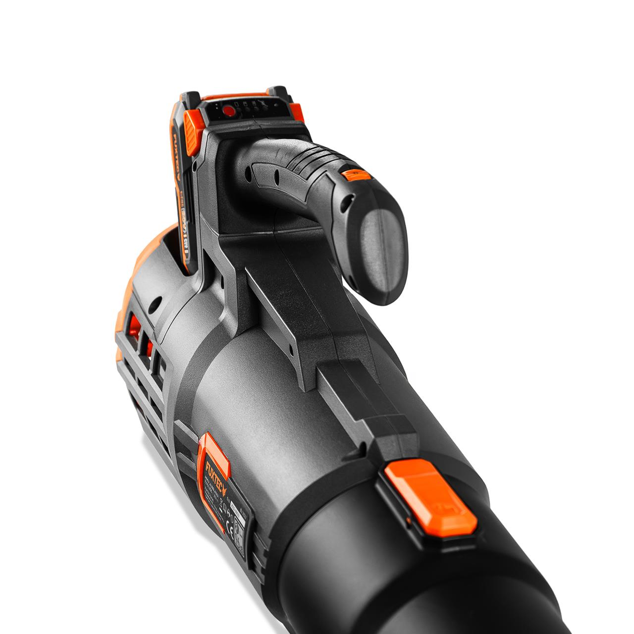 B-WARE FUXTEC 20V Akku Laubbläser FX-E1LB20 SET 3 mit 1 x Akku 4Ah, 1 x Ladegerät 1A