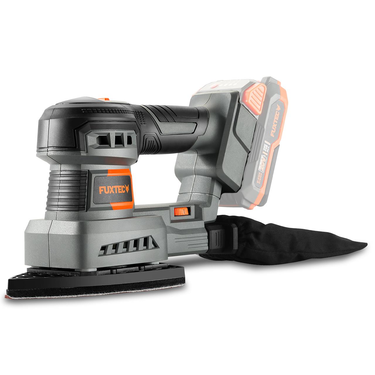 B-WARE FUXTEC 20V Akku Schwingschleifer FX-E1MS20 ohne Akkupack, ohne Ladegerät