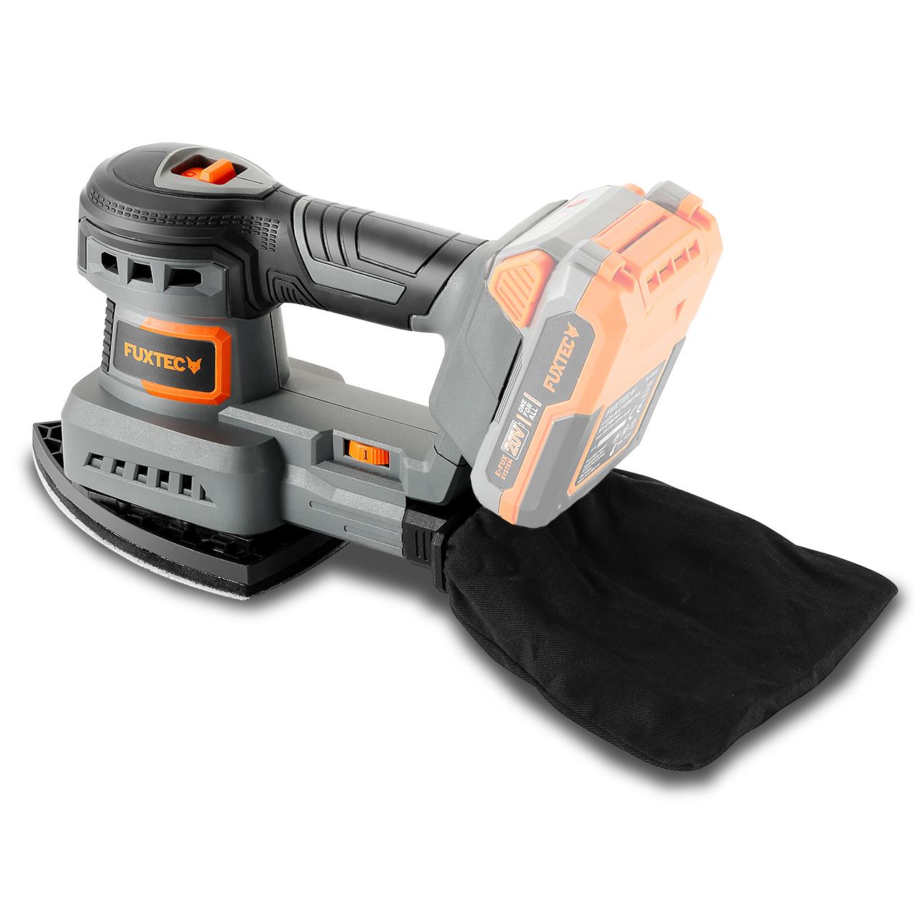 B-WARE FUXTEC 20V Akku Schwingschleifer FX-E1MS20 ohne Akkupack, ohne Ladegerät