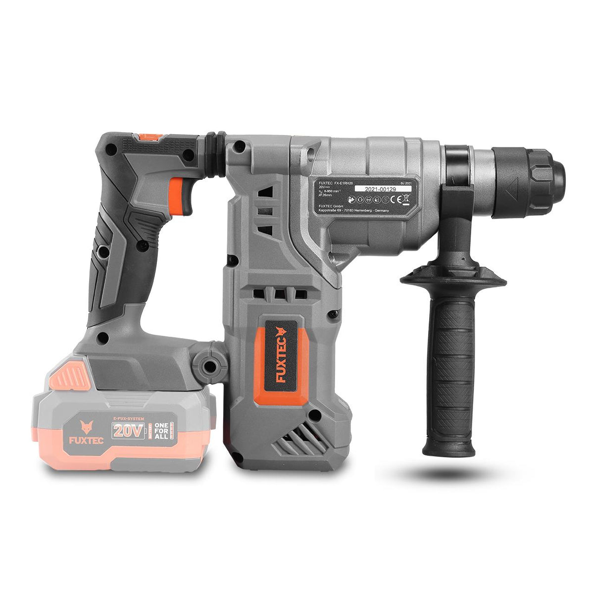 Bild 1 B-WARE FUXTEC 20V Akku Bohrhammer FX-E1RH20 ohne Akkupack, ohne Ladegerät