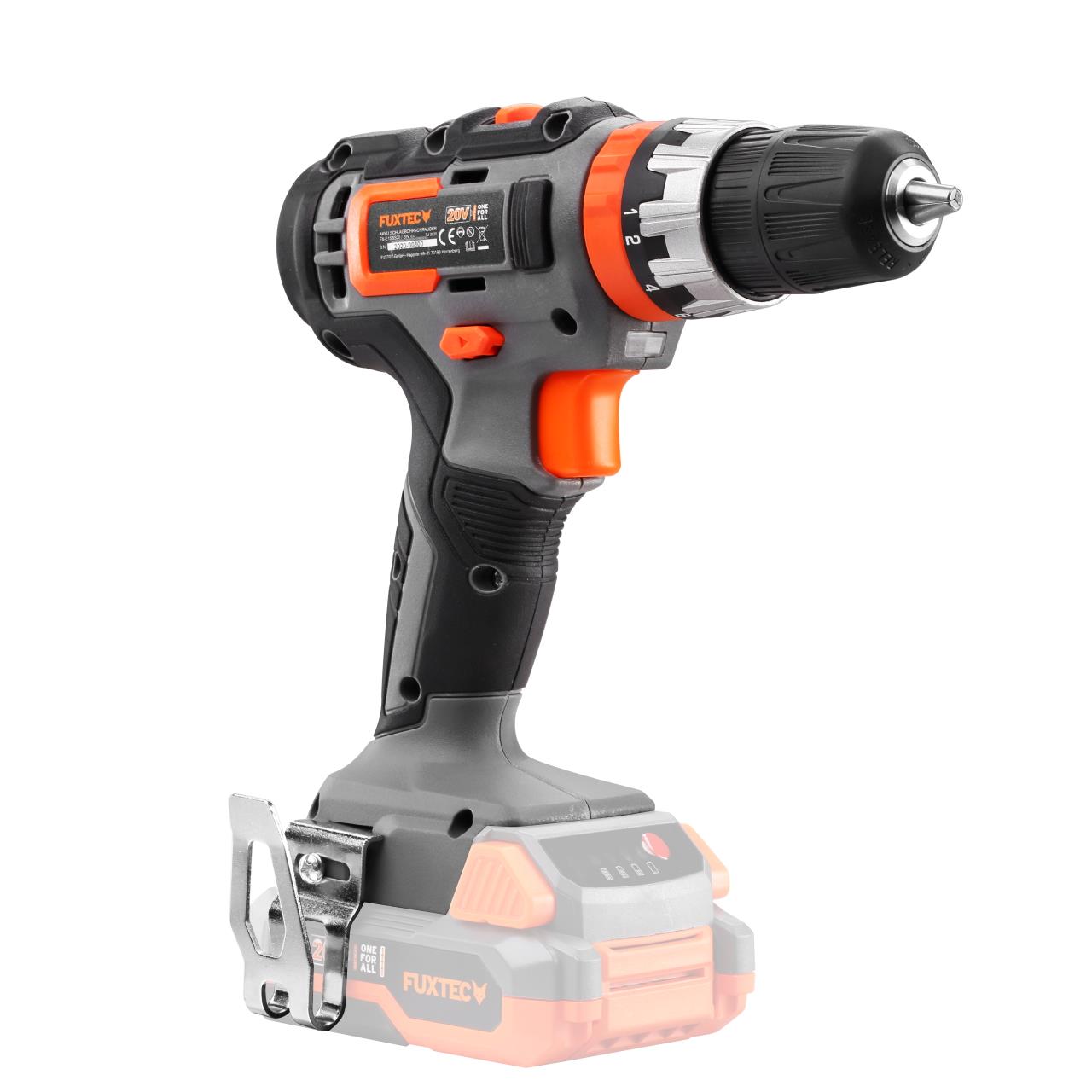 B-WARE FUXTEC 20V Akku Schlagbohrschrauber FX-E1SBS20 SET mit 2 x Akku 2Ah, 1 x Ladegerät 1A