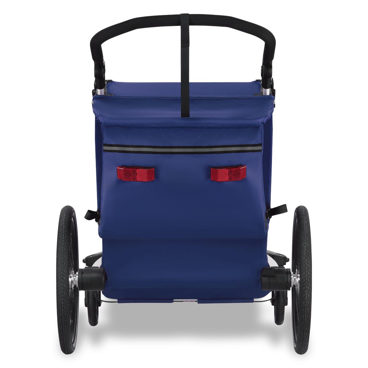 FUXTEC Fahrradanhänger/Jogger FX-FA1-SET-BLAU mit Jogger-Rad