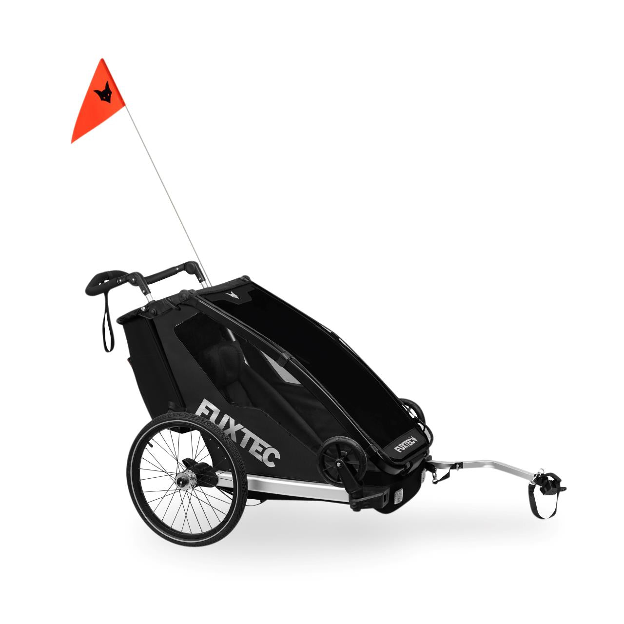 FUXTEC Fahrradanhänger/Jogger Einsitzer FX-FA1S-SET mit Jogger-Rad