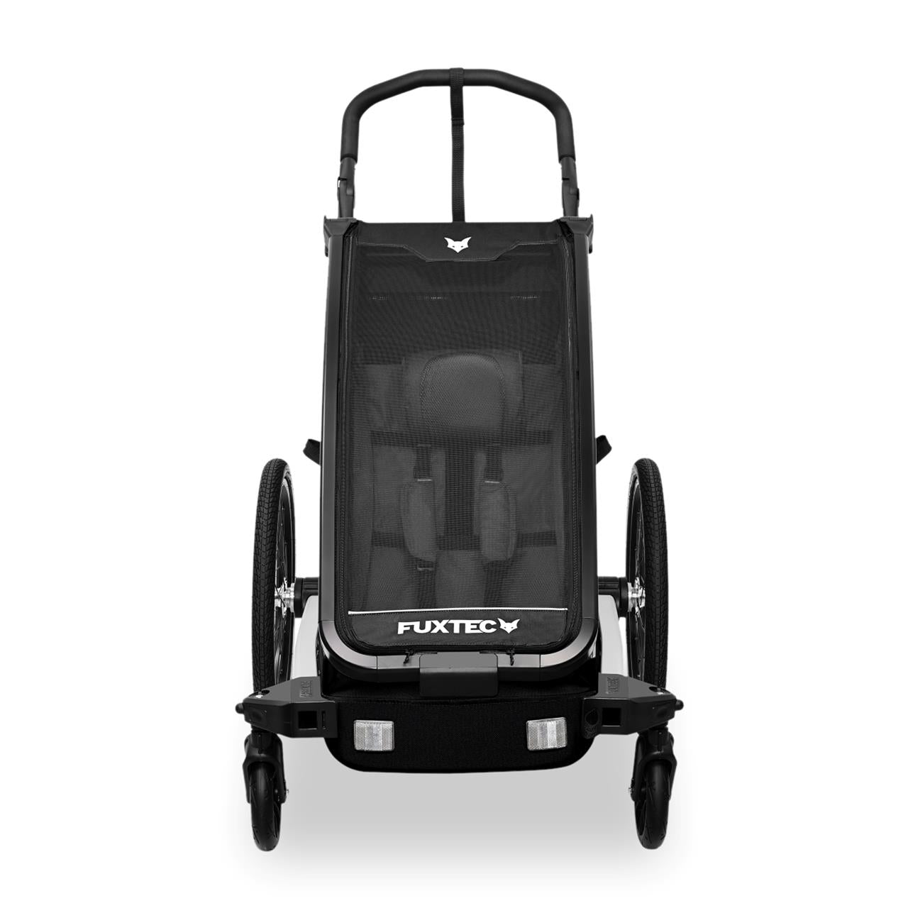 FUXTEC Fahrradanhänger FX-FA1S schwarz mit Joggerrad