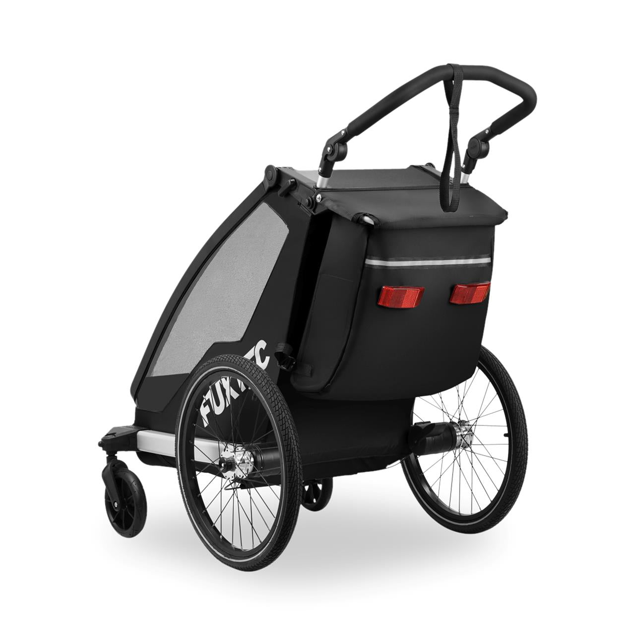 FUXTEC Fahrradanhänger/Jogger Einsitzer FX-FA1S-SET mit Jogger-Rad
