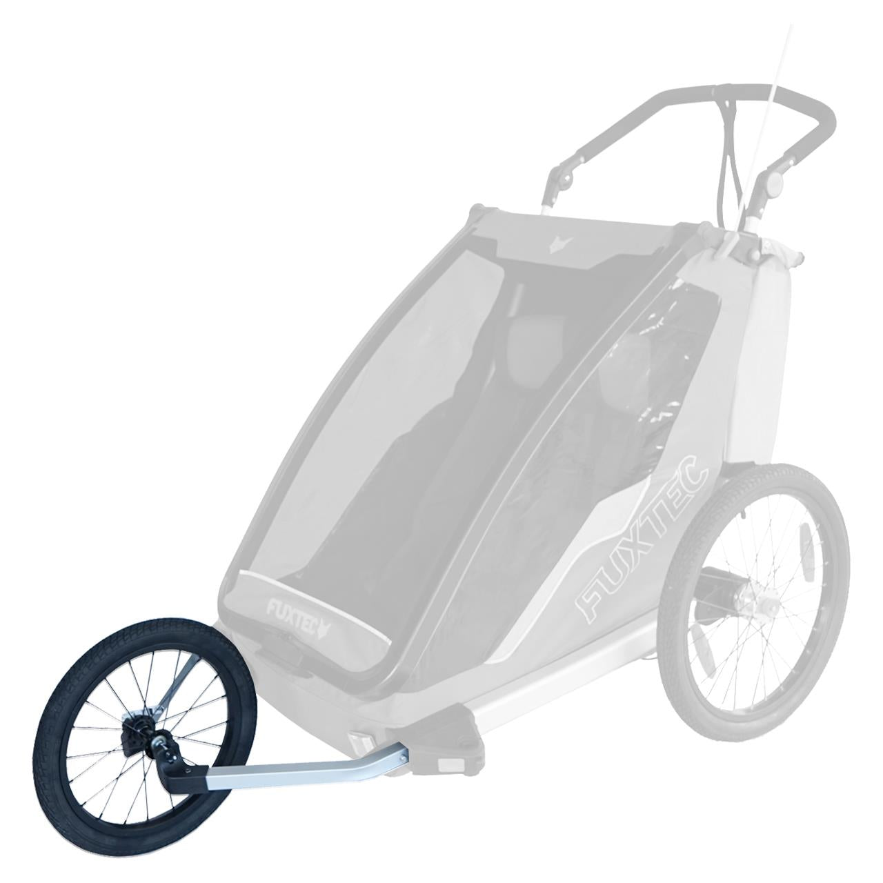 Fuxtec Rimorchio Bicicletta 2in1 Sportfux FX-FA1 - Pieghevole, Per Bambini, Convertibile In Passeggino - Foto 4