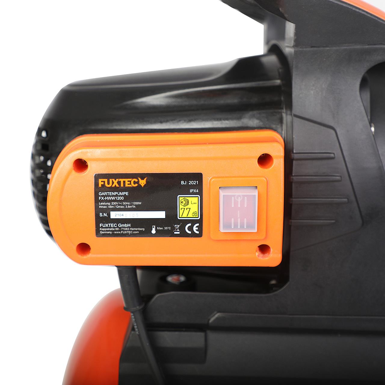 B-WARE FUXTEC Druckkessel Hauswasserwerk FX-HWW1200