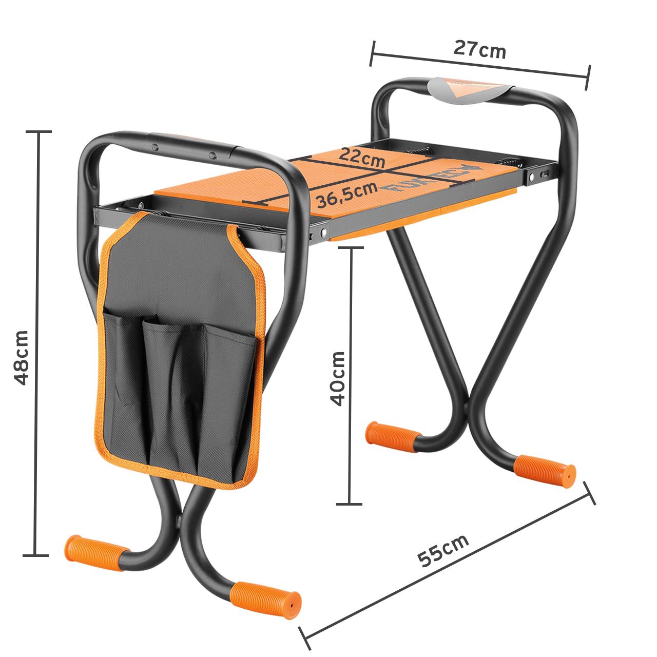 B-WARE FUXTEC Kniebank Gartenhocker FX-KB1