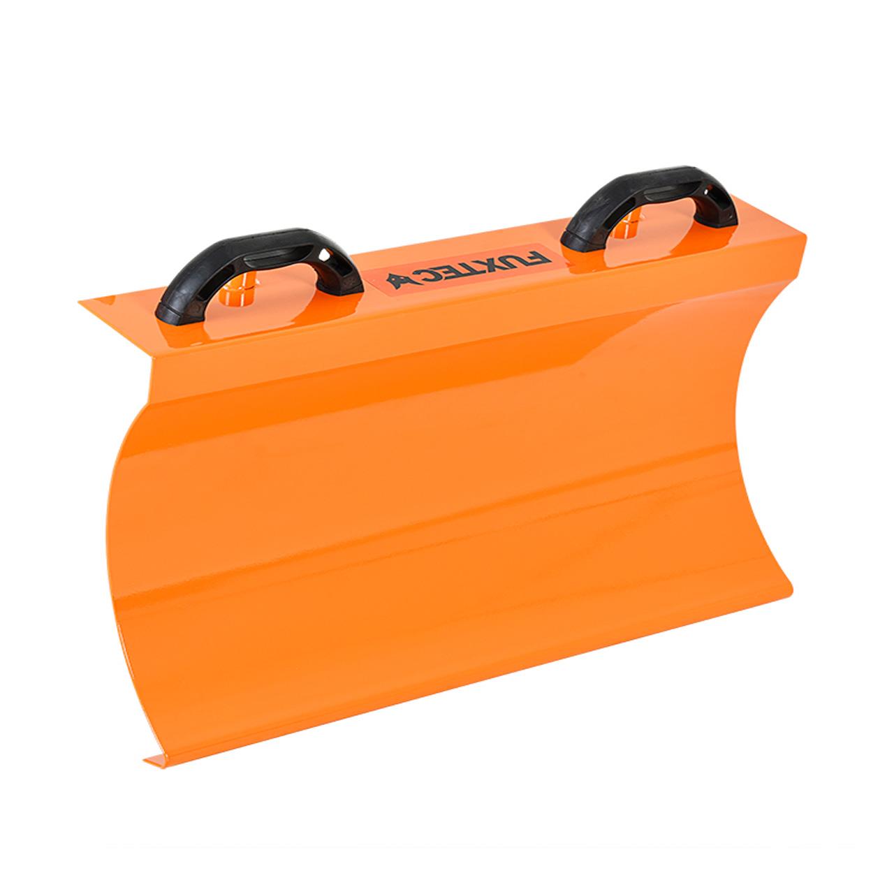 B-WARE FUXTEC Benzin Kehrmaschine Set FX-KM196-SET3 mit Schneeschild und Kehrgutsammelbehälter