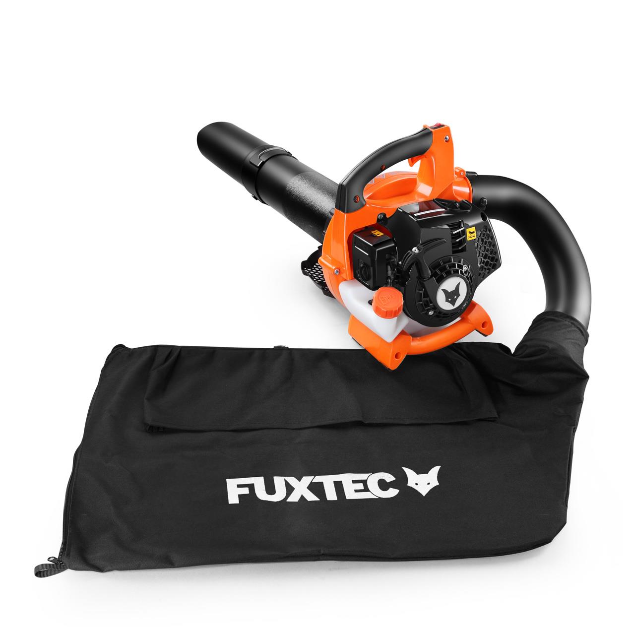 FUXTEC FX-LBS126 4in1 Laubsauger, Laubbläser, Laubhäcksler inkl. zwei Blasrohre