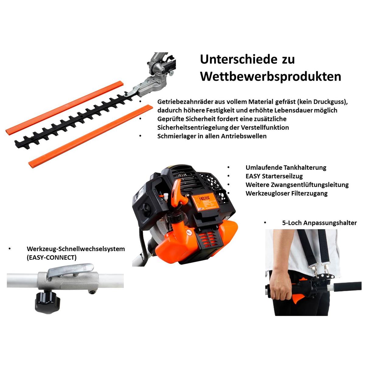 Bild 1 B-WARE FUXTEC FX-MT152E Multitool 5in1 Benzin Motorsense