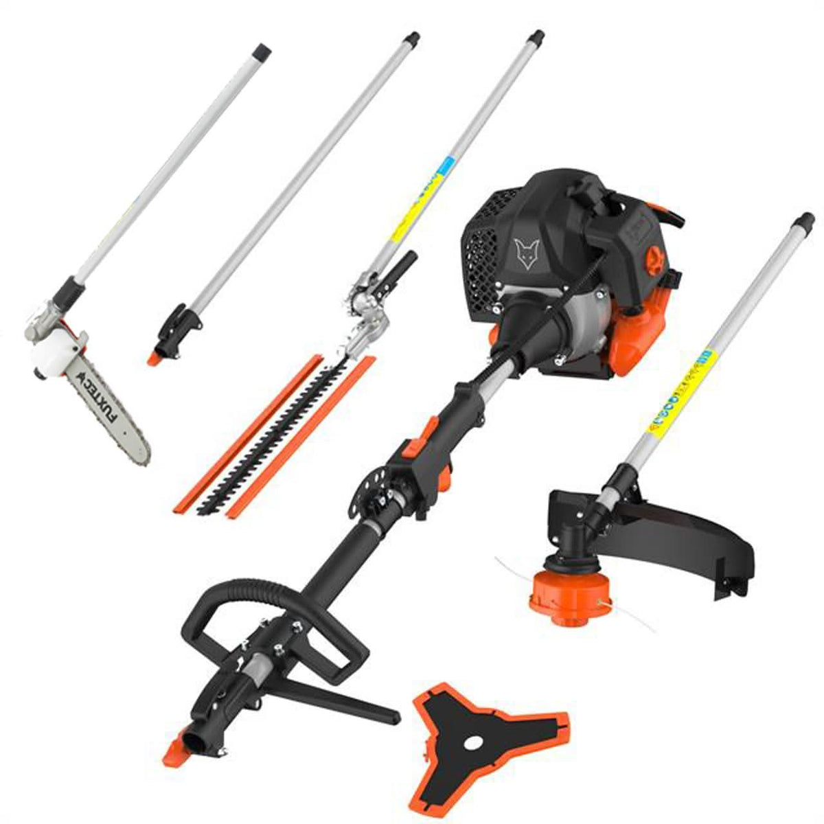 B-WARE FUXTEC FX-MT252ER Multitool 5in1 Benzin Motorsense mit verstellbarem Hochentaster