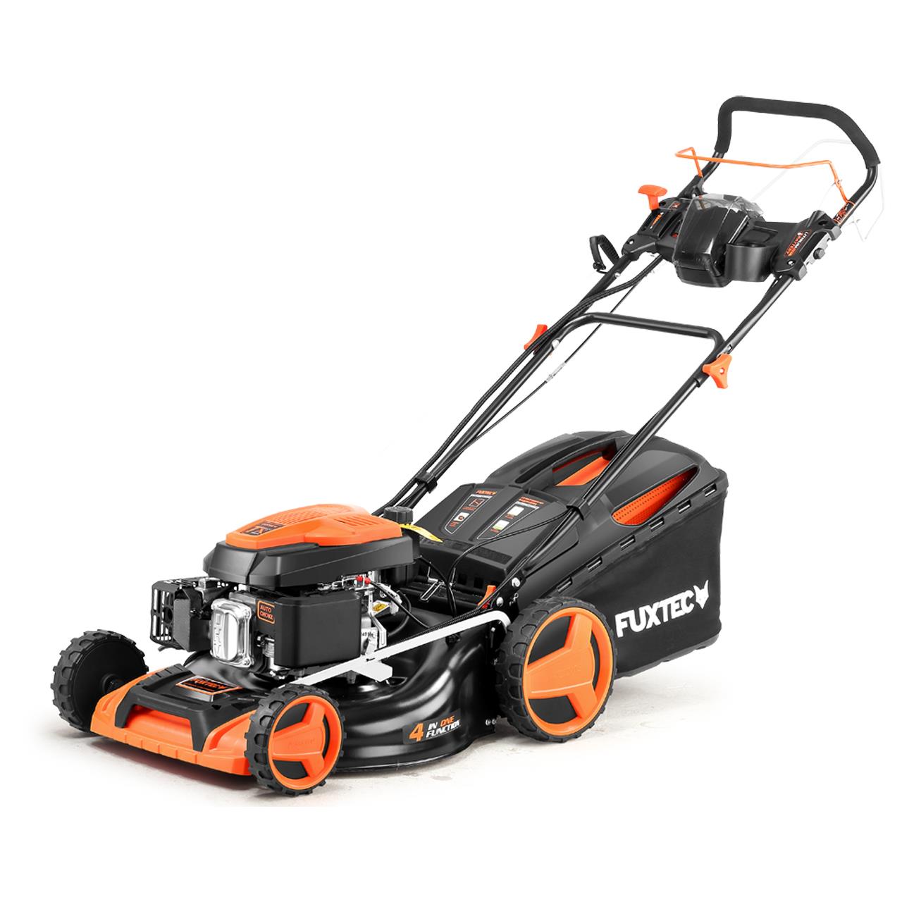 Bild 1 B-WARE Benzin Rasenmäher FX-RM5196eS-PRO mit E-Start und regulierbarem Selbstantrieb