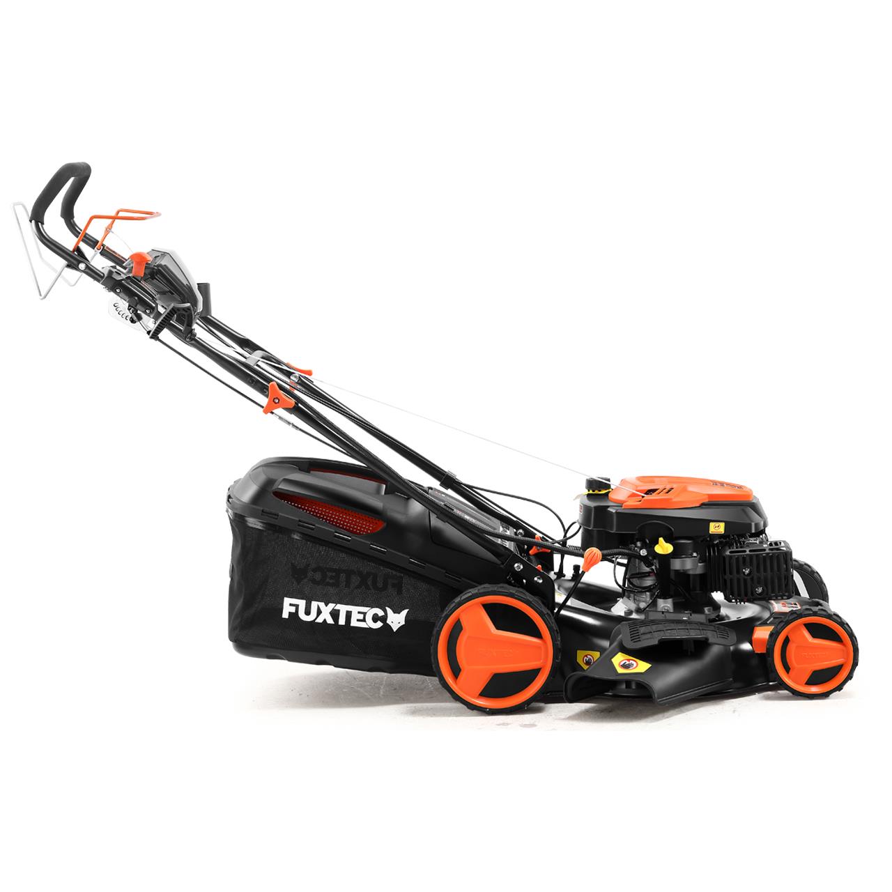 B-WARE Benzin Rasenmäher FX-RM5196eS-PRO mit E-Start und regulierbarem Selbstantrieb