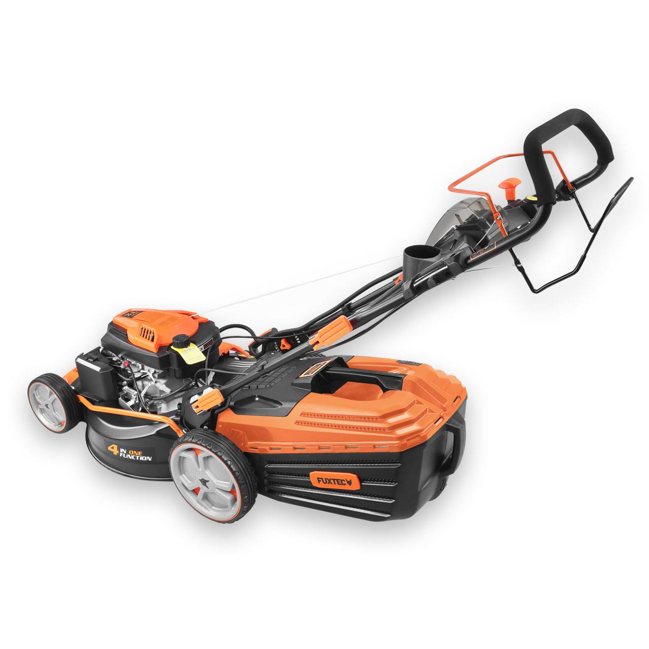 Bild 1 B-WARE Benzin Rasenmäher FX-RM5396PeS-PRO mit E-Start und regulierbarem Selbstantrieb