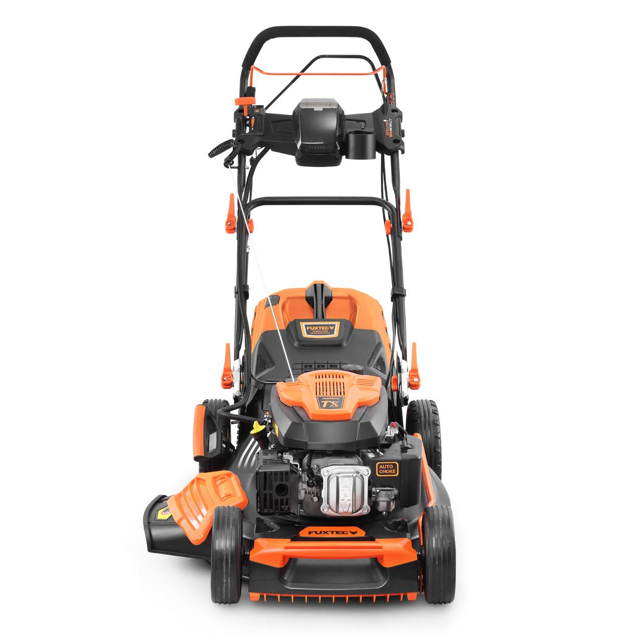 Bild 1 B-WARE Benzin Rasenmäher FX-RM5396PeS-PRO mit E-Start und regulierbarem Selbstantrieb