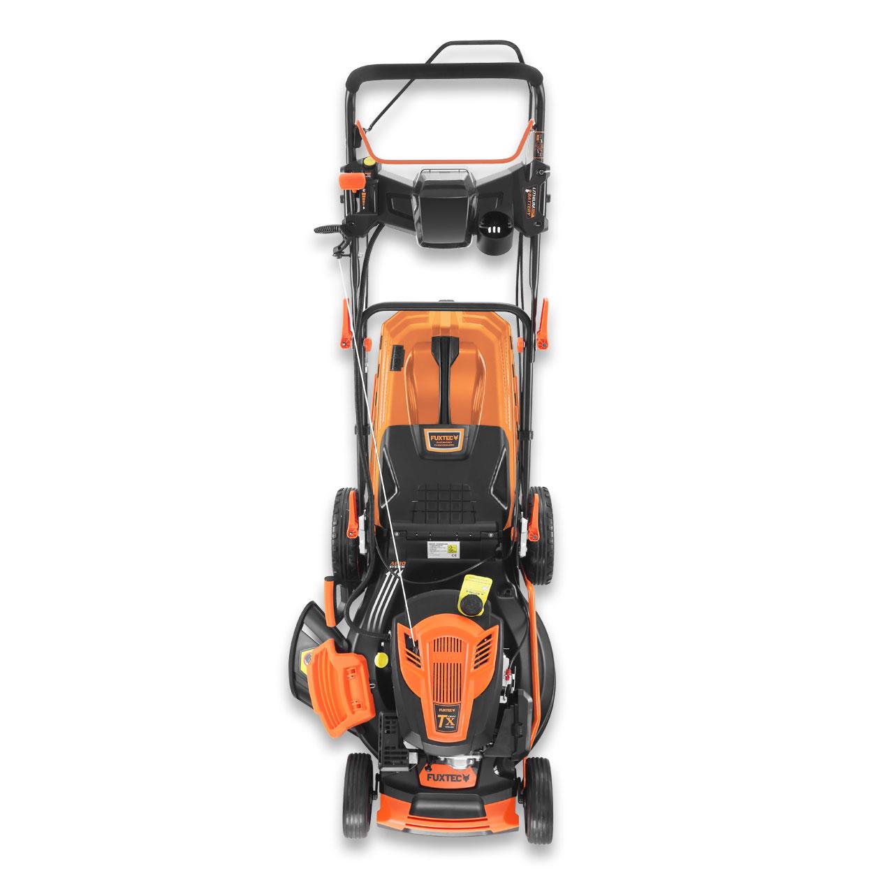 Bild 1 B-WARE Benzin Rasenmäher FX-RM5396PeS-PRO mit E-Start und regulierbarem Selbstantrieb