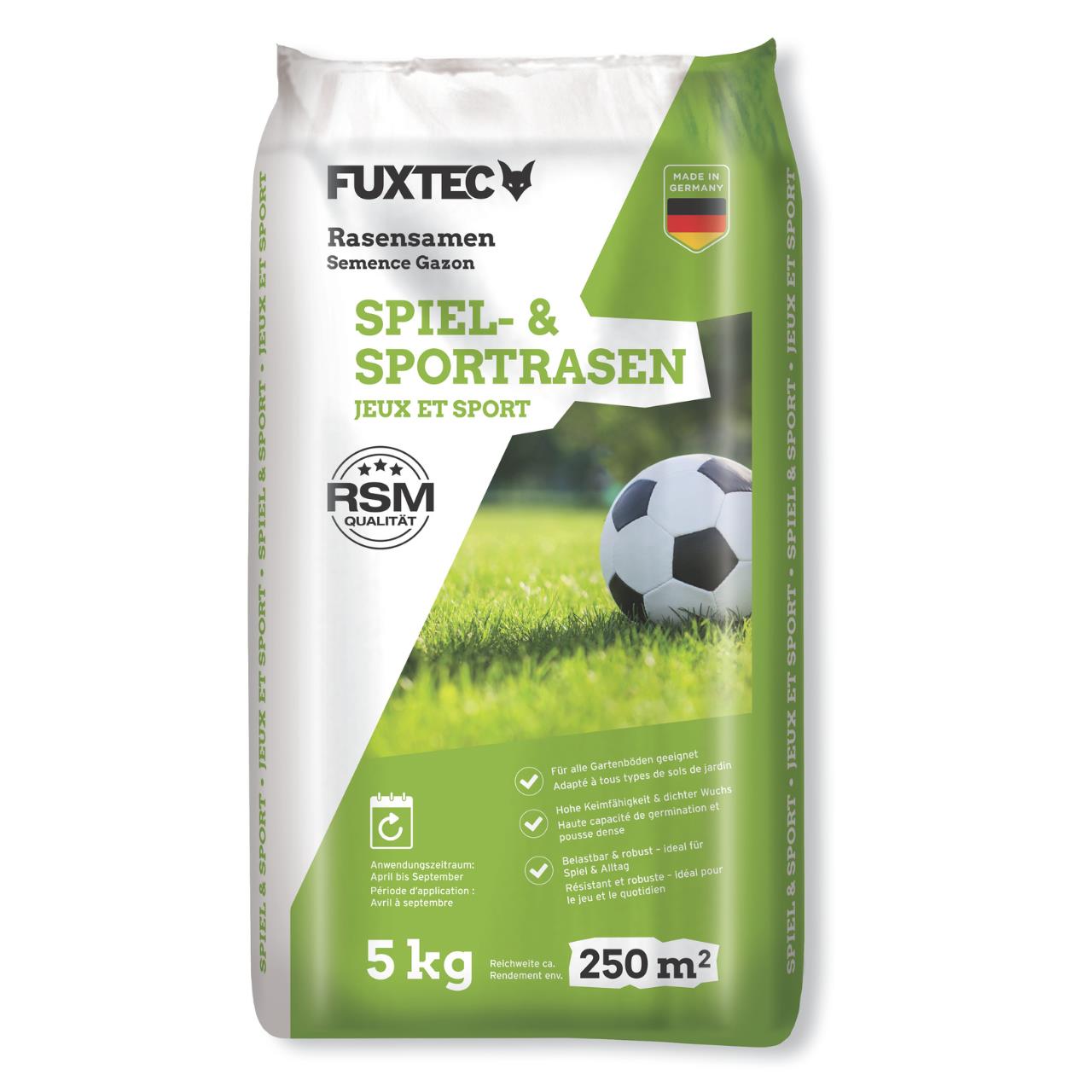 FUXTEC Rasensamen FX-RSSP5 5kg Spiel- & Sportrasen