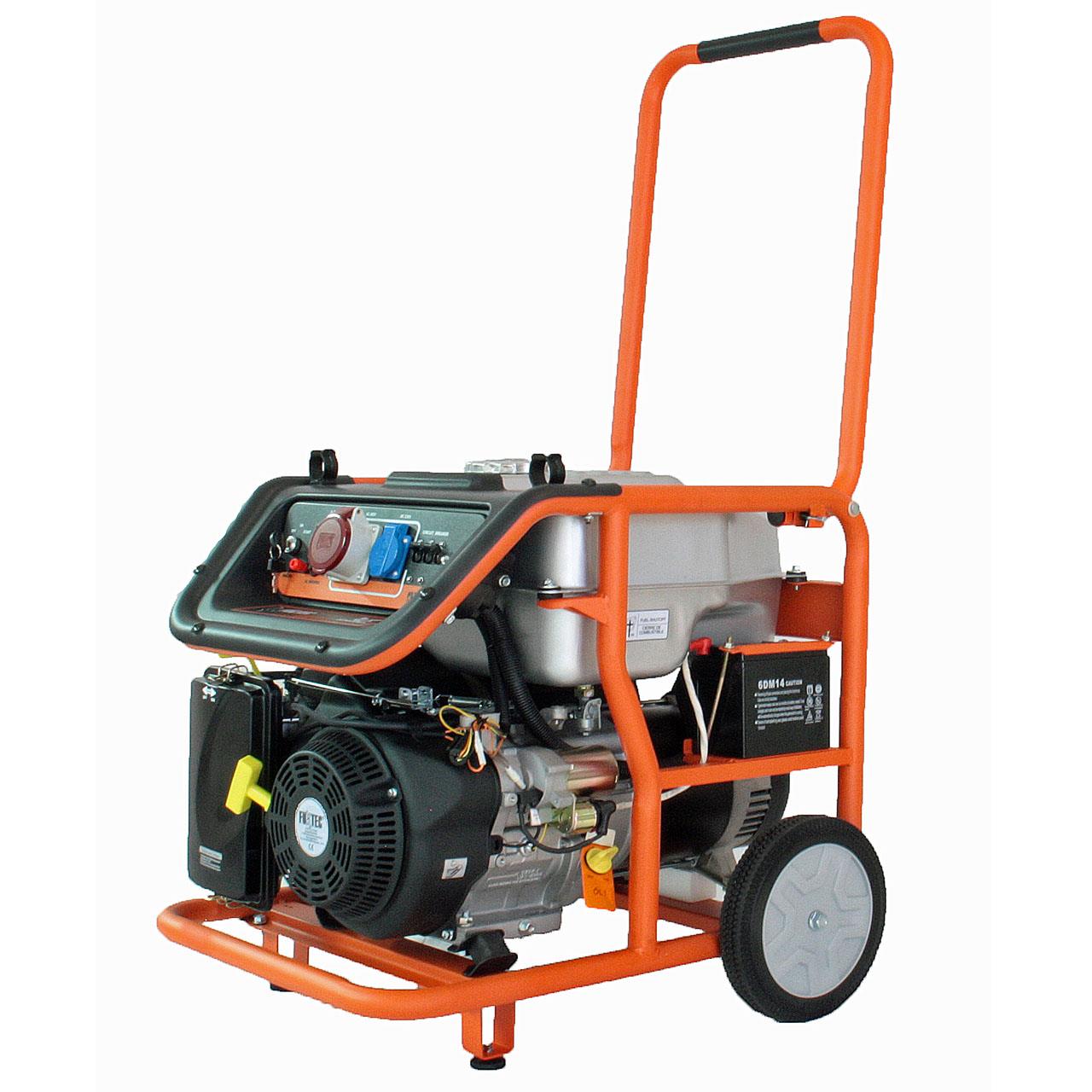 B-WARE FUXTEC Stromerzeuger FX-SG7500B mit 380V Anschluss und Elektrostarter