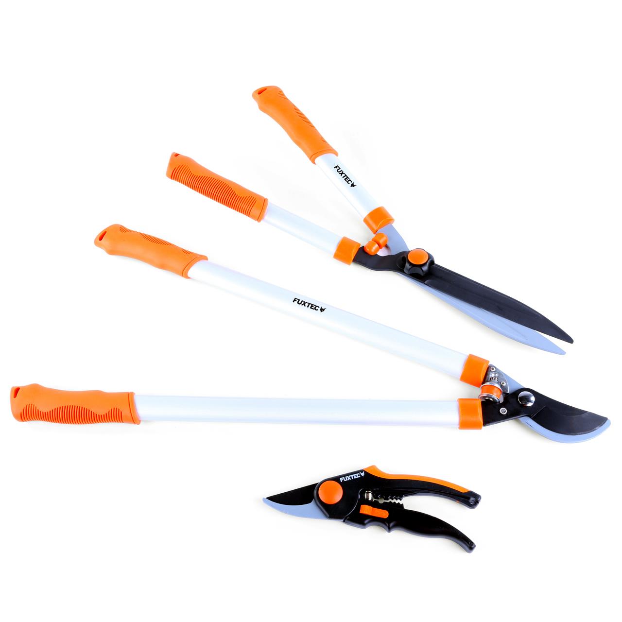 B-WARE FUXTEC Gartenscheren Premium 3er Set