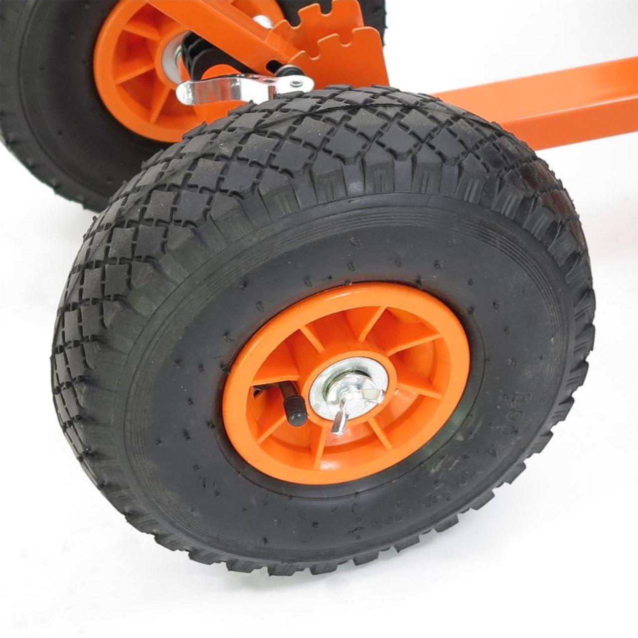 Bild 1 B-WARE FUXTEC Schneeschaufel mit Räder Schneeschieber