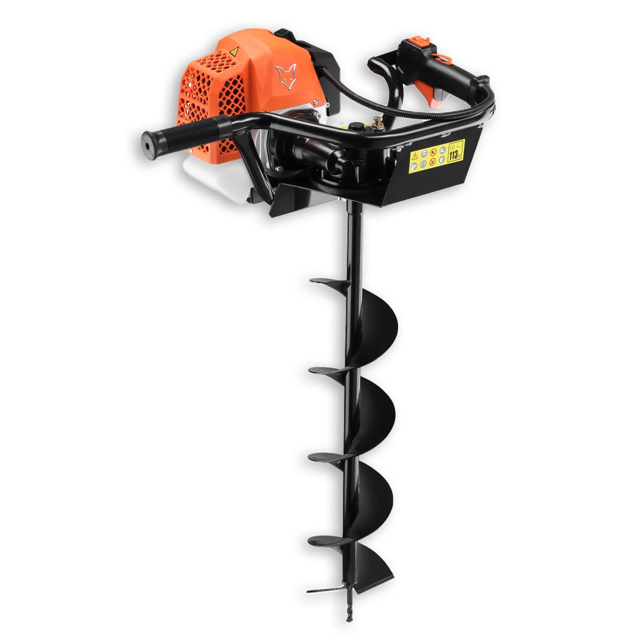 B-WARE FUXTEC FX-EB162 Erdbohrgerät inkl. 100,150,200mm Aufsätze