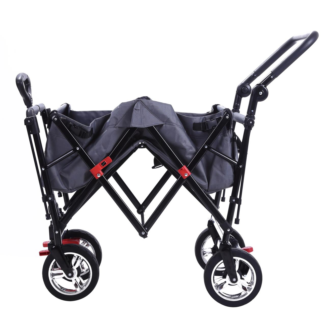 B-Ware Bollerwagen FX-CT700 mit UV-geschütztem Sonnendach und zusätzlichem Schiebegriff