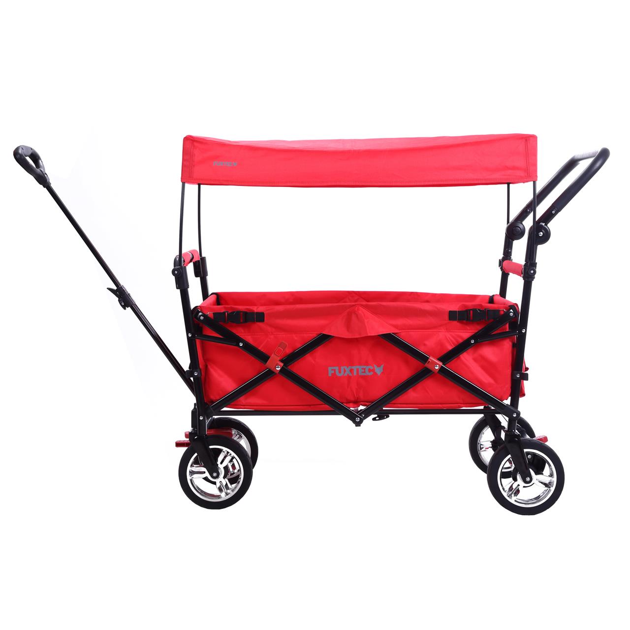 B-Ware Bollerwagen FX-CT700 mit UV-geschütztem Sonnendach und zusätzlichem Schiebegriff
