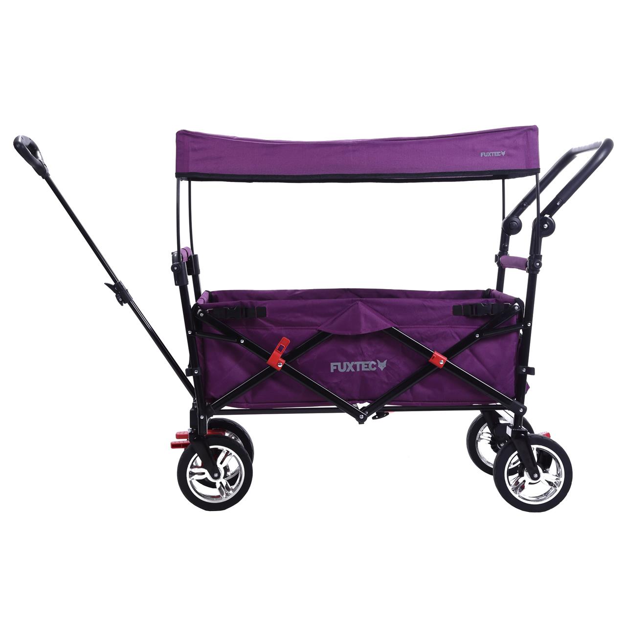 B-Ware Bollerwagen FX-CT700 mit UV-geschütztem Sonnendach und zusätzlichem Schiebegriff