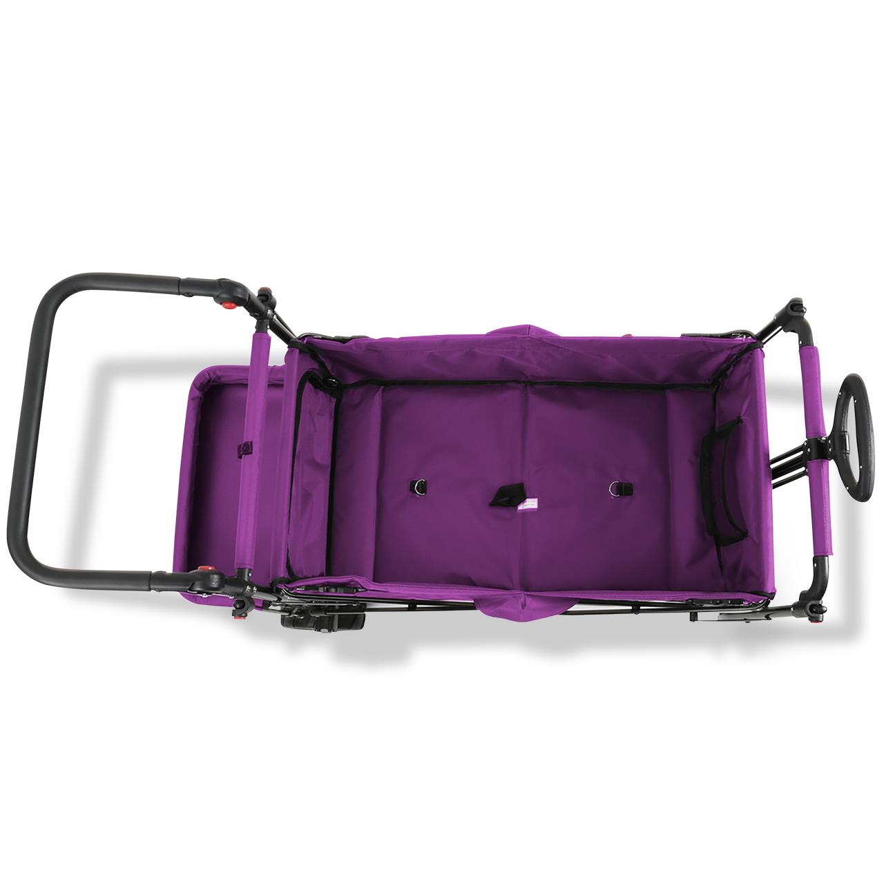 FUXTEC Strand-Bollerwagen FX-CTB800 mit UV-geschütztem Sonnendach,Schiebegriff & Innenraumverlängerung