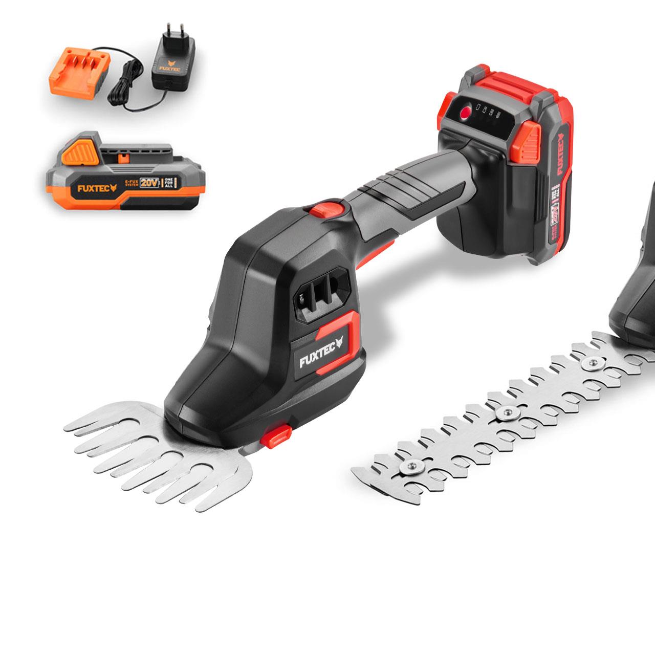B-WARE FUXTEC 20V Grasschere und Strauchschere FX-E1HHS20-SET