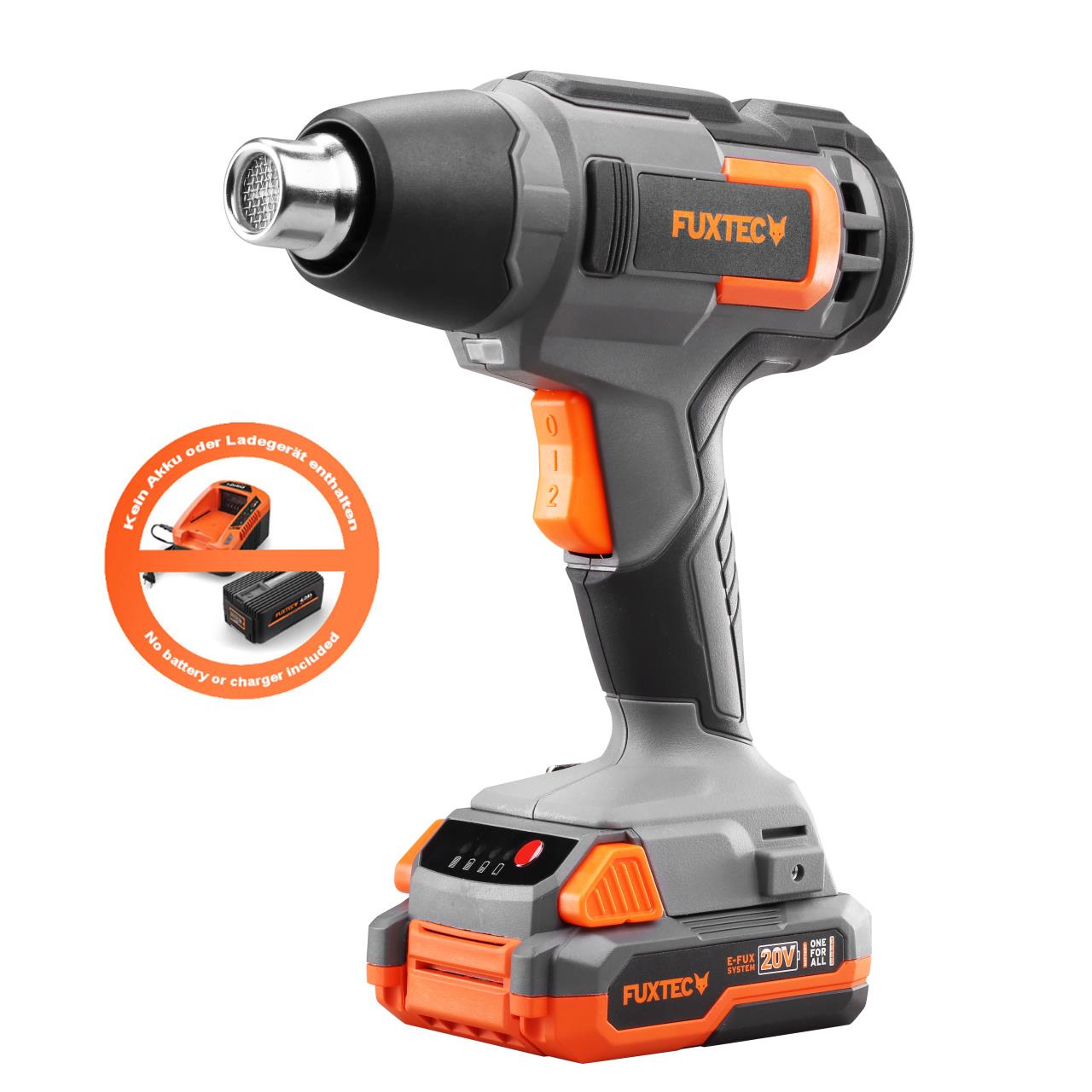 B-WARE FUXTEC 20V Akku Heißluftpistole FX-E1HLP20 ohne Akkupack, ohne Ladegerät